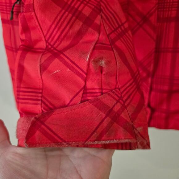 Columbia Whirlibird Interchange Jacket Red Plaid Size L Large - Picture 10 of 14
